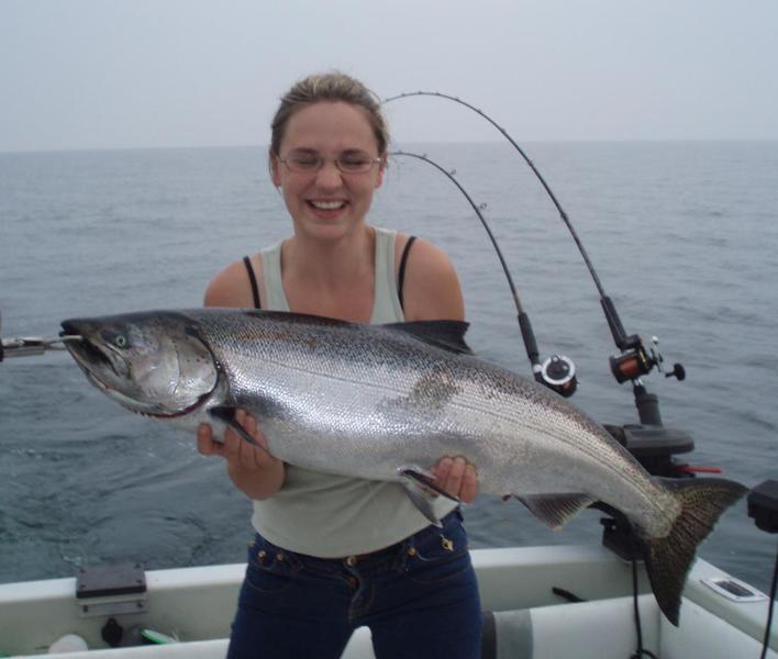 CyberAngler • View topic - BIG Lake Ontario King Salmon